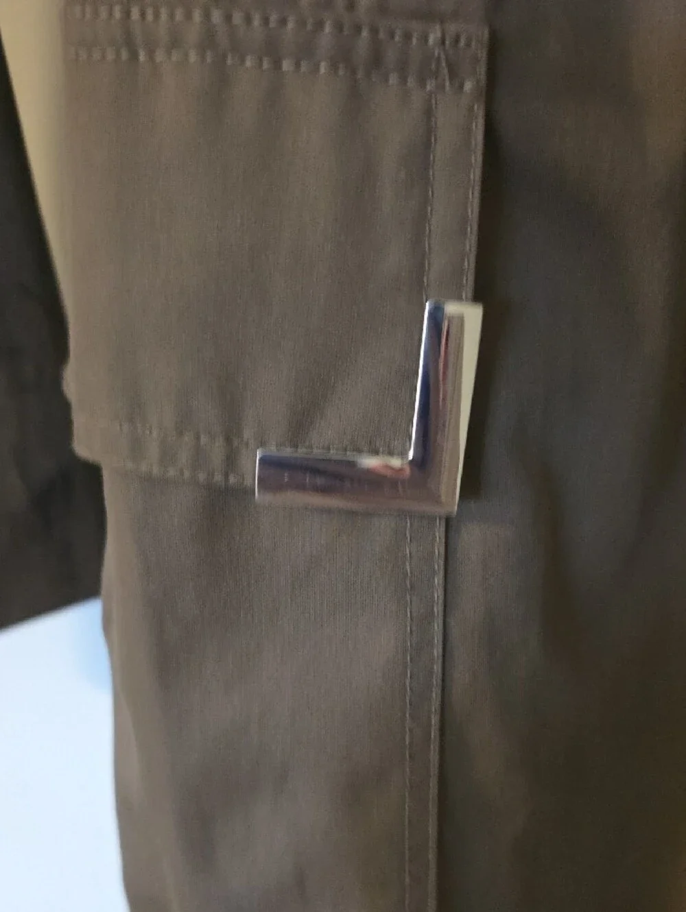 Michael Kors Olive Green Belted Trench Coat